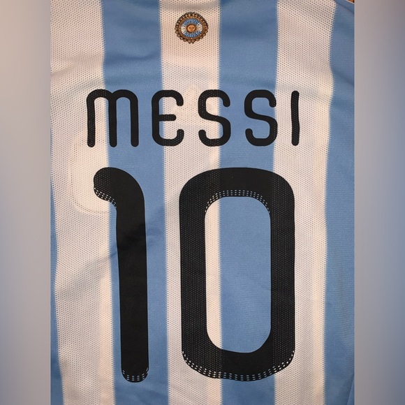 messi argentina 2010 world cup jersey sz l/xl #10 South Africa - Picture 9 of 9